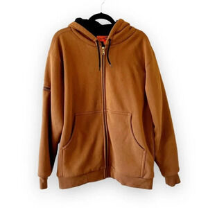 Cornerstone Brown Zip Front Work Jacket Men’s Size Large Winter Chore Coat‎ Barn